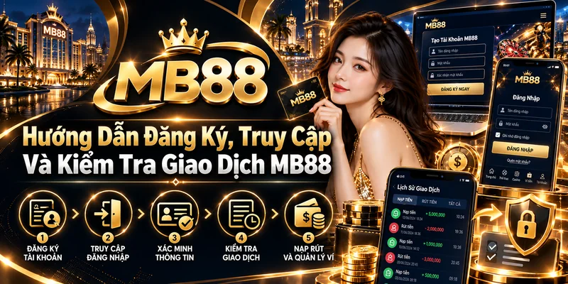 hướng dẫn Đăng Ký, Truy Cập Và Kiểm Tra Giao Dịch mb88